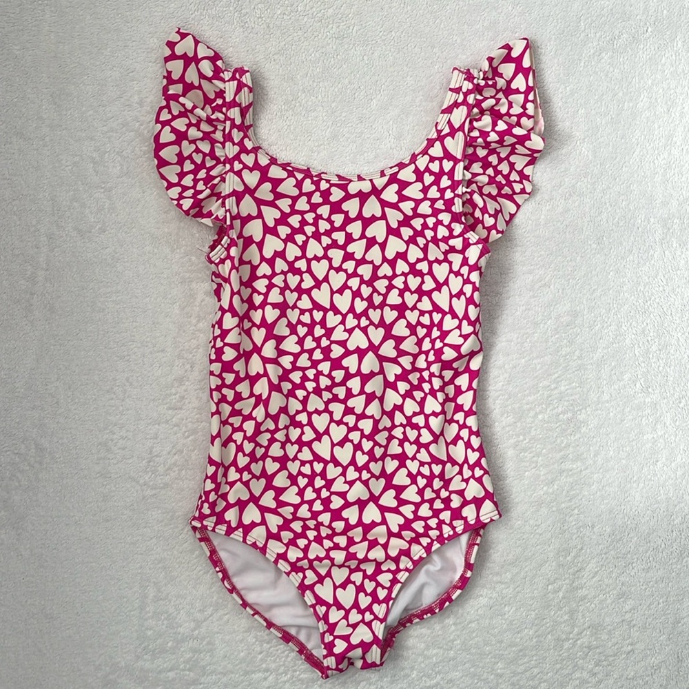 Mini Boden flutter sleeve girls swimsuit